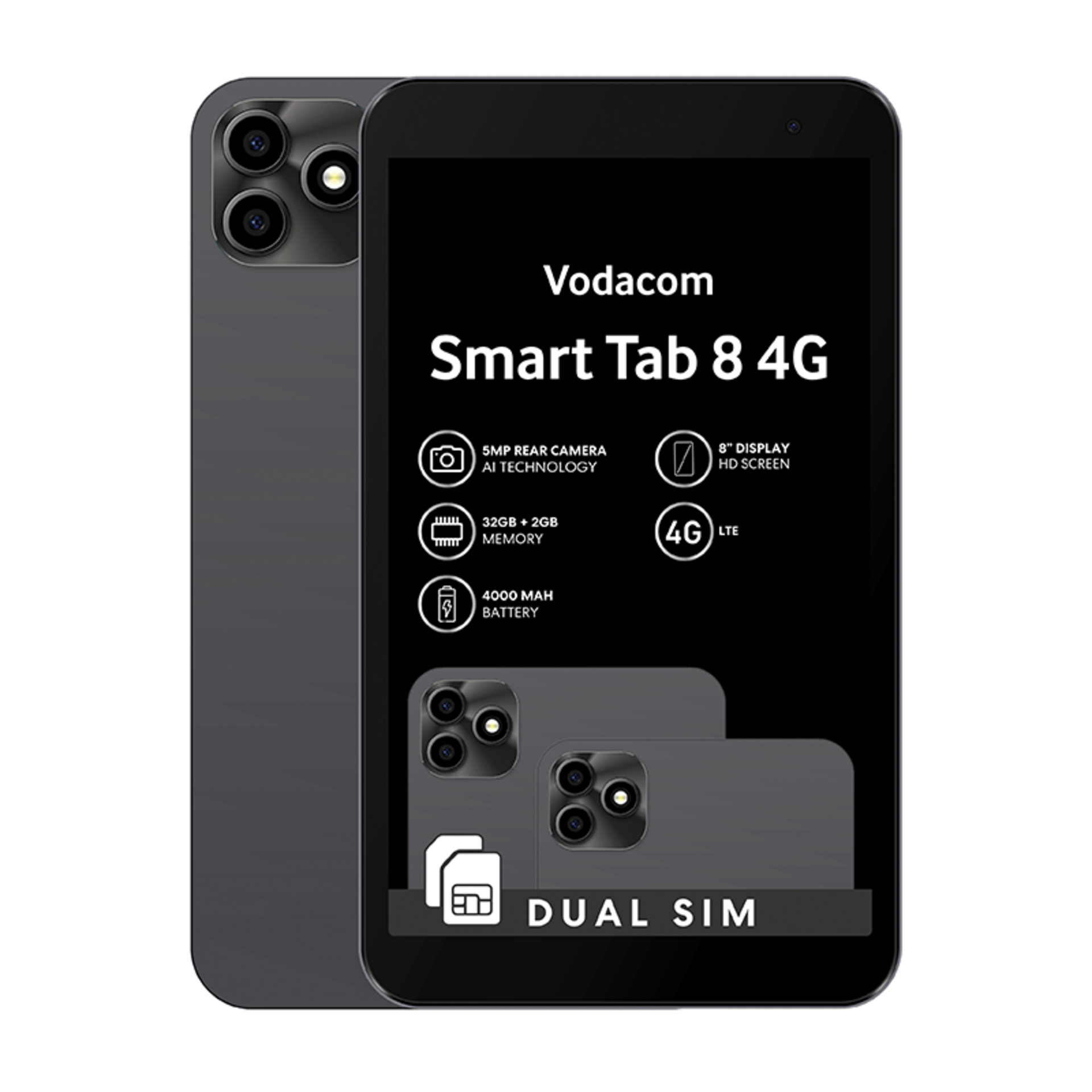 Vodacom Smart Tab 8 Black Network Locked