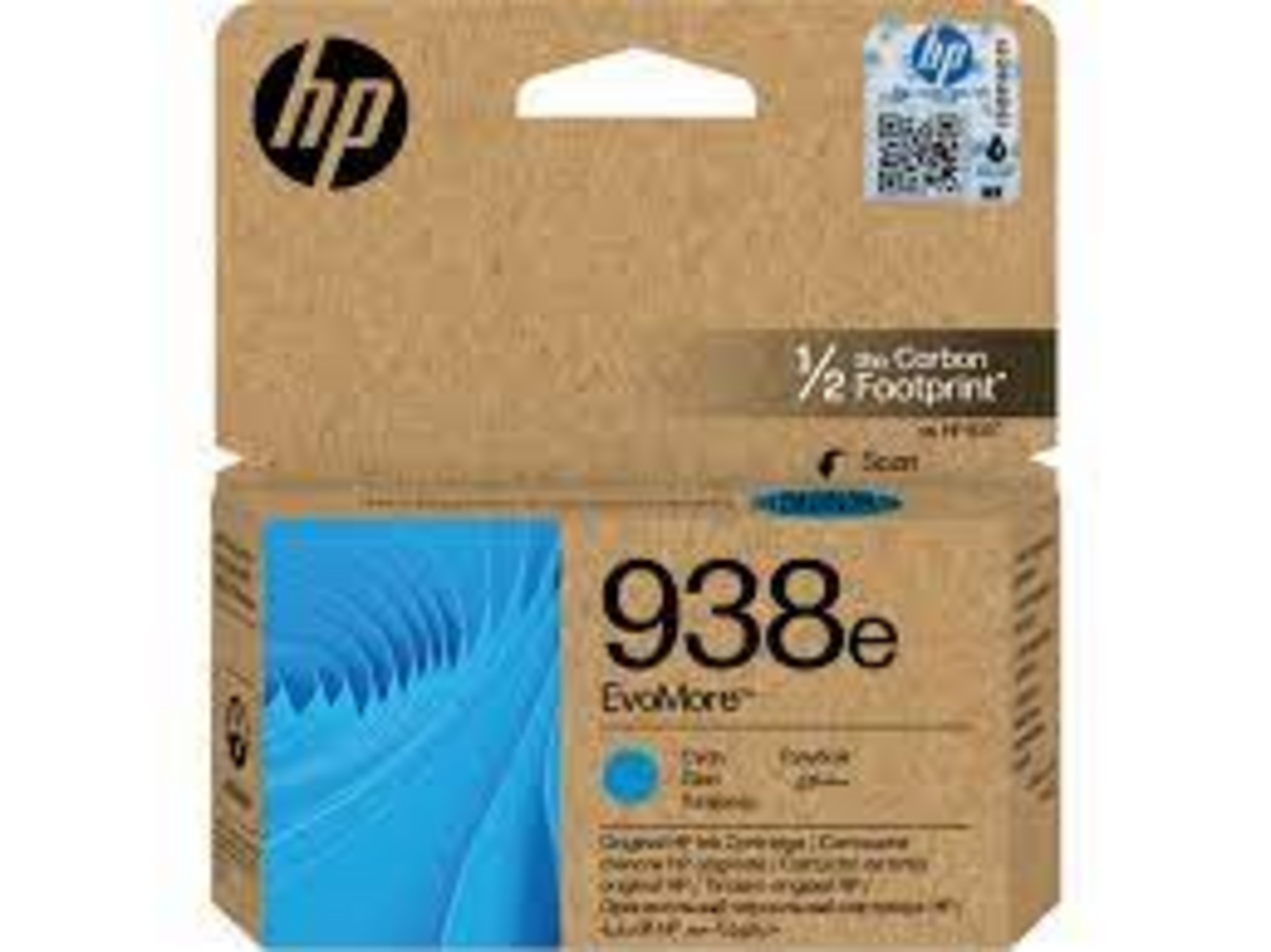 HP 938e EvoMore Cyan Original Inkjet Cartridge