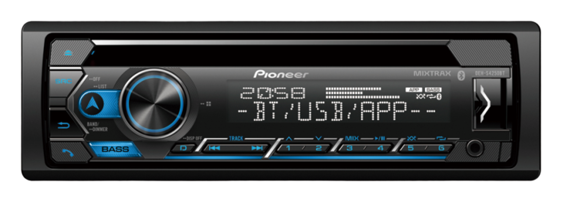 Pioneer Bluetooth Car Radio DEH-S4250BT