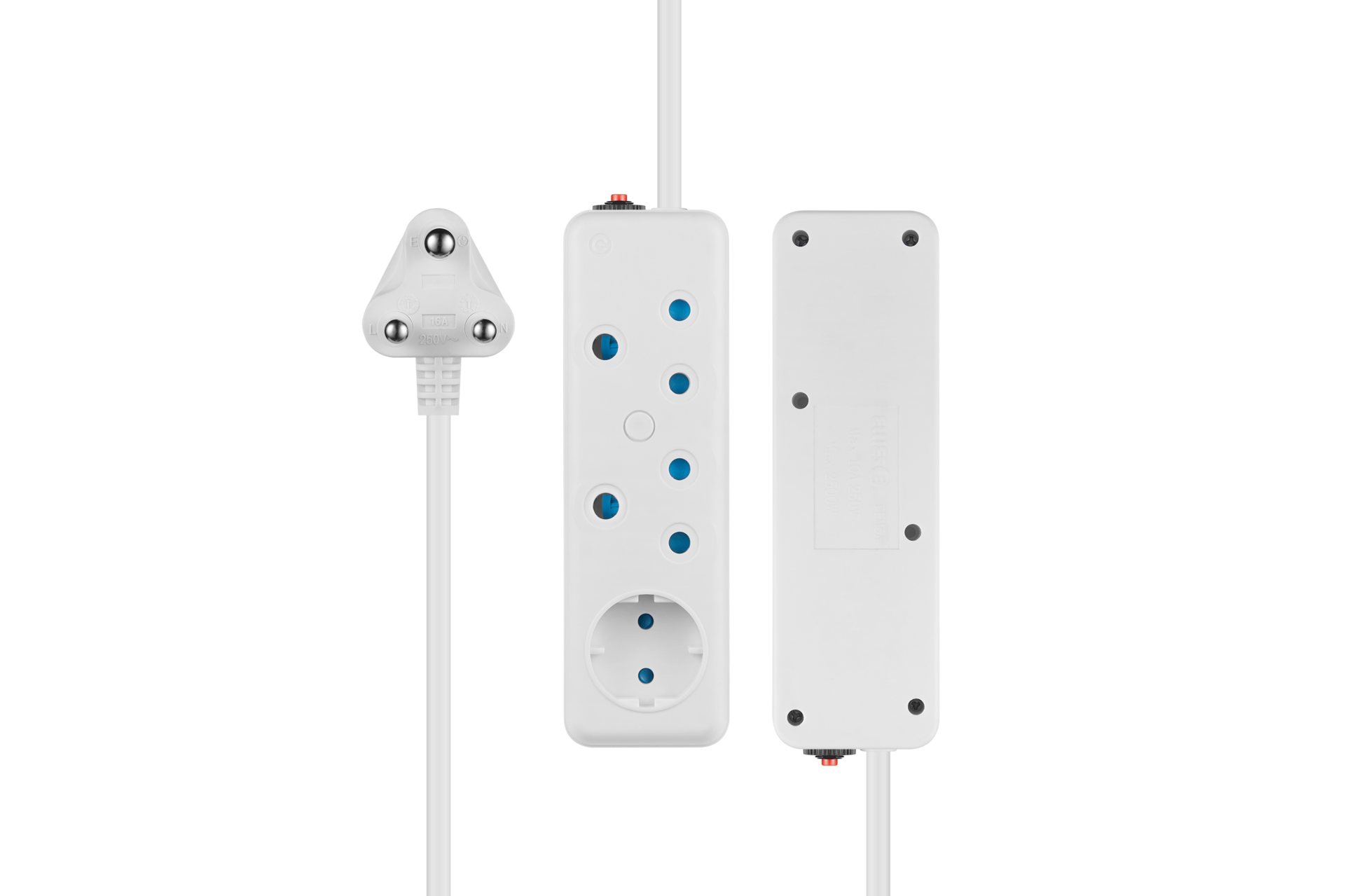 Ellies 3-Way Multiplug with 0.5m Cord