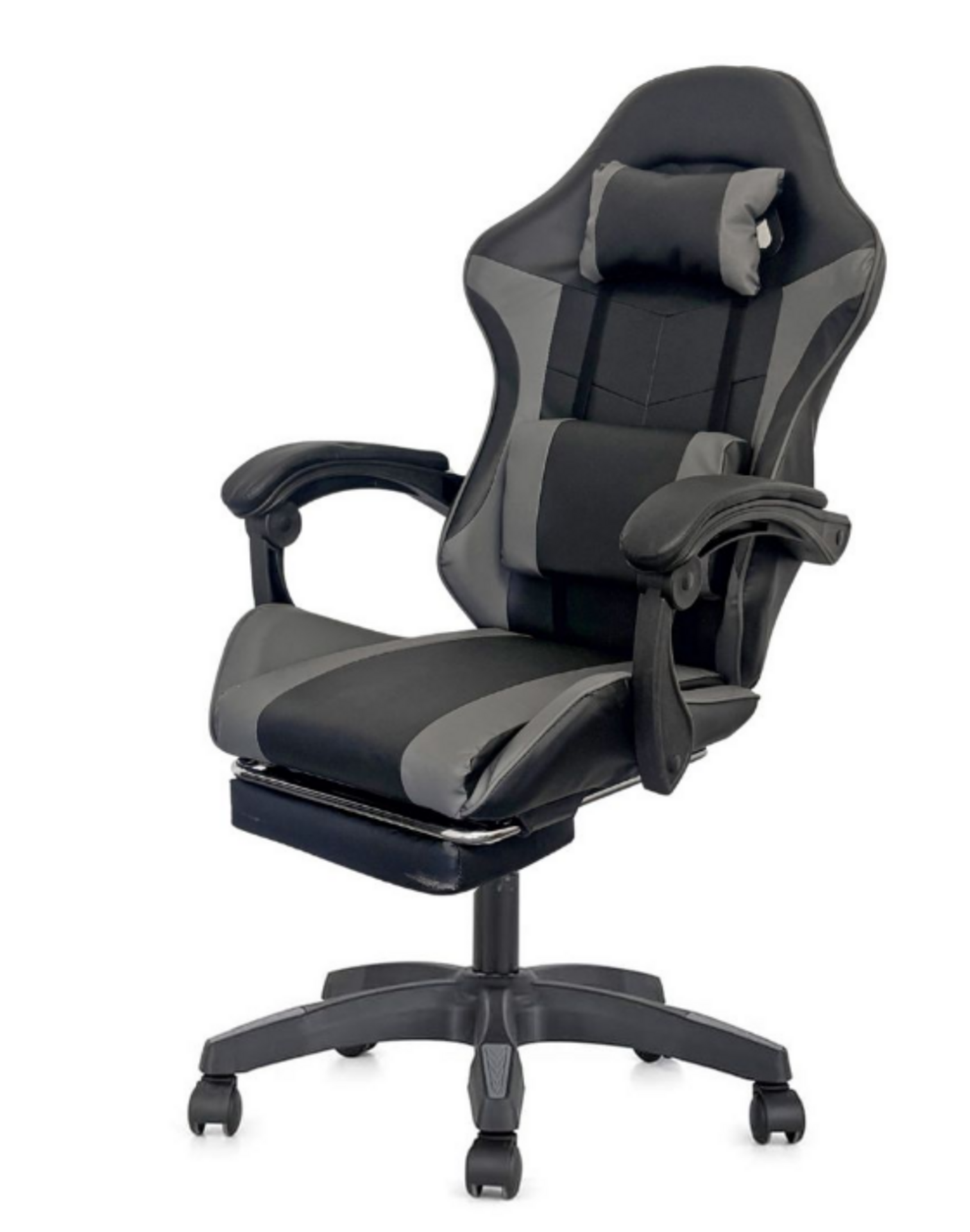 Fine Living SoundThrone Gaming Chair with Bluetooth Speakers - Grey & Black