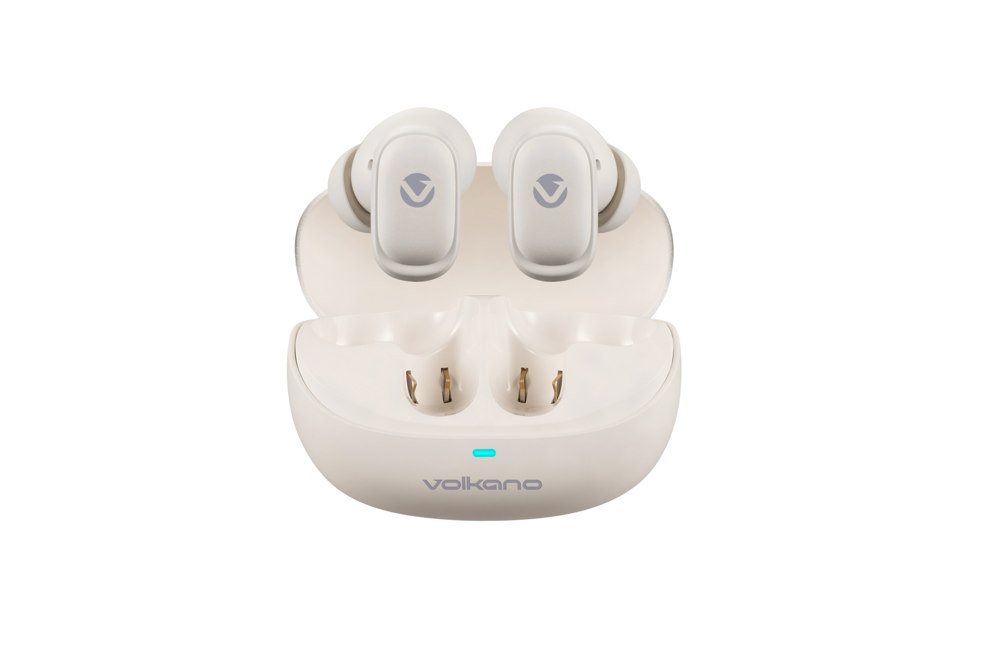 Volkano Sugar-Cube ANC True Wireless Earphones - Nude