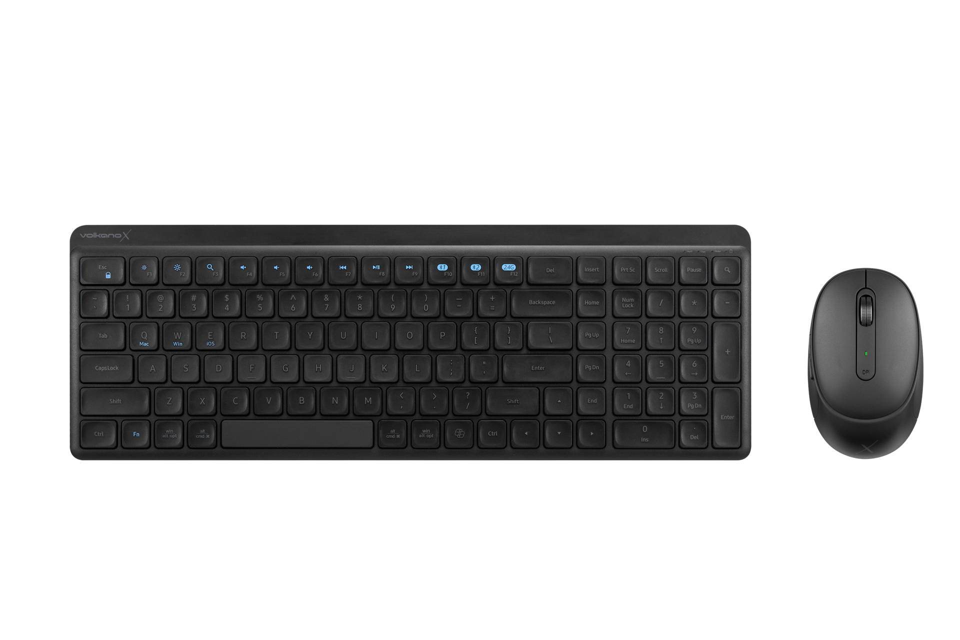 Volkano X Ignite Bluetooth Keyboard & Mouse Combo Graphite