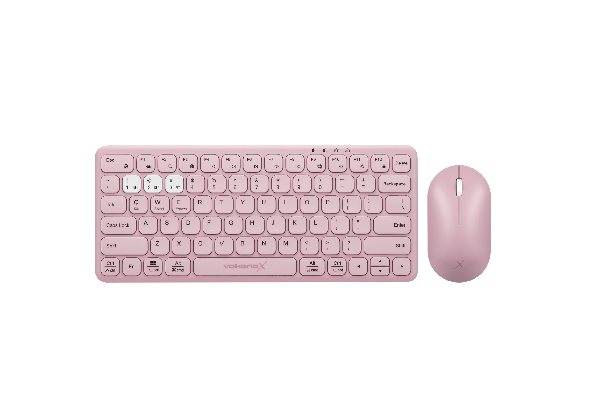 Volkano X Blaze Bluetooth Keyboard & Mouse Combo Rose
