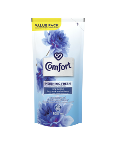 Comfort Morning Fresh Concentrated Laundry Fabric Softener Refill 800ml