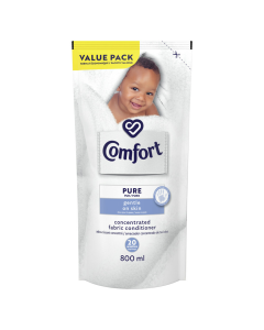 Comfort Pure Concentrated Fabric Softener Refill For Sensitive Skin 800ml