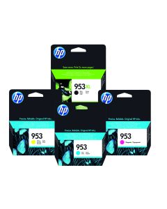 HP 953XL Blk and Colour Bundle 4 Pack