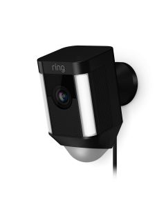 Ring Spotlight Cam Wired Black Non-Stop Power And Security