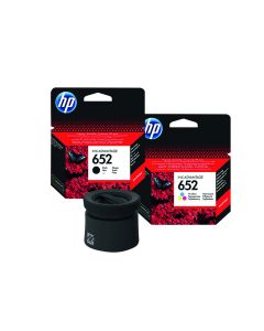 HP 652 Blk And Col Ink Bundle with Blue Tooth Speaker