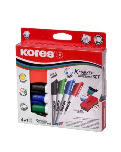 Kores Whiteboard Marker Set + Eraser