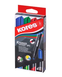 Kores Permanent Marker Set Of 4 Colours