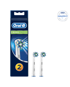Oral B Replacement Brush Heads Cross Action 2 Pack