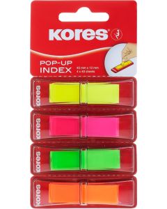 Kores Pop Up Index Strips 4 Colours
