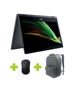 Acer Spin 1 Celeron 2-in-1 Laptop + Bronx Laptop Backpack + Rapoo M20 Wireless Mouse