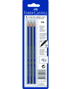 Faber Castell Goldfaber HB Pencils Pack of 3