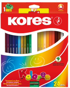 Kores Kolores Coloured Pencils Crayons 24'S