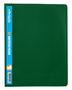 Butterfly A4 Quotation Folders 180 Micron Green Pack Of 5