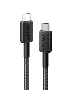 Anker 322 USB-C To USB-C Cable (3FT Braided) - Black