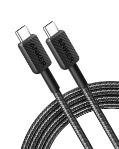 Anker 322 USB-C To USB-C Cable (6FT Braided) - Black