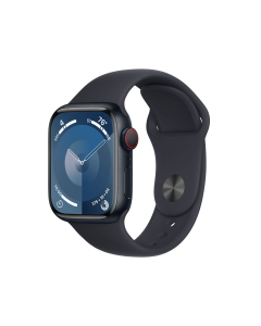 Apple Watch S9 GPS Cell 41mm Midnight Alu Case Midnight SBand S/M