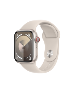 Apple Watch S9 GPS+Cell 41mm Starlight Alu Case StarLight SBand S/M