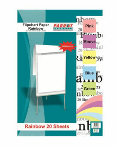 Parrot Flipchart Paper - Rainbow Paper 20 Sheets