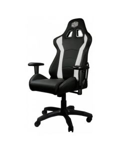 CM Caliber R1 Gaming Chair Black and White