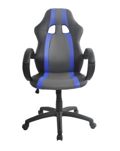 Aston Racing Chair, Black (with Blue Trim)