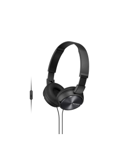 Sony MDR-ZX310AP Folding Aux Headphones With Mic Black