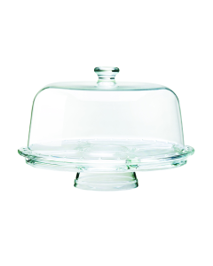Borgonovo 6-in-1 Footed Glass Plate with Dome