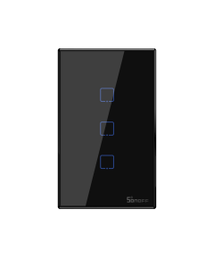 Sonoff Light Switch 3CH WiFi And RF Black