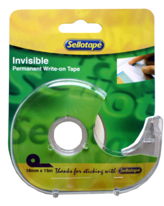 Sellotape Invisible Tape Plus Dispenser 18mmx15m