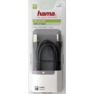 Hama USB 2.0 Cable A-A Shielded-1.80m - Grey