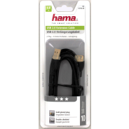 Hama USB 2.0 Extension Cable Gold-Plated Double-Shielded