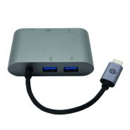 KANEX USB-C TO ETHERNET- USB-A WITH POWER ADAPTER