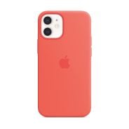 Apple iPhone 12 mini Silicone Case with MagSafe Pink Citrus.
