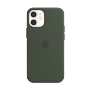 Apple iPhone 12 mini Silicone Case with MagSafe Cypress Green.