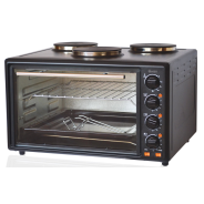 Swan 42 Litre Compact Oven with Three Solid Hotplates SCO42G