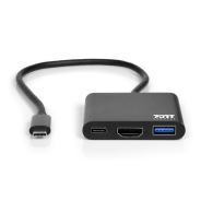 Port USB-C mini Dock with HDMI.  USB-C & USB-A.  HDMI with power