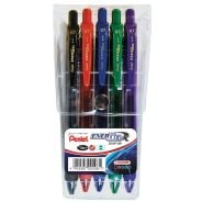 Pentel BL107 Energel X Metal Tip Roller Ball Pens Wallet of 5