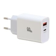 Superfly Dual USB PD and QC Wall Charger White