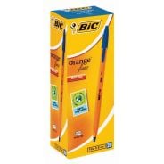 BIC Orange Fine Ballpoint Pens Blue Box Of 20