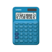 CASIO 12 Digit Mini Desktop Calculator - Blue