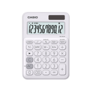CASIO 12 Digit Mini Desktop Calculator - White