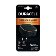 Duracell PD 30W+QC3.0 18W Shared Wall Charger