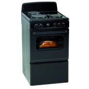 Defy 3 plate stove compact black DSS513