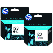 HP 123 Black And Colour Bundle - 2 Pack