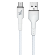 Superfly 2.4A Micro USB 2m Cable White