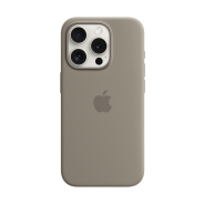 Apple iPhone 15 Pro Silicone Case with MagSafe Clay