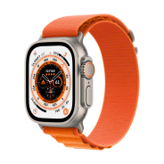 Apple Watch Ultra GPS + Cellular, 49mm Titanium Case Orange Alpine Loop S